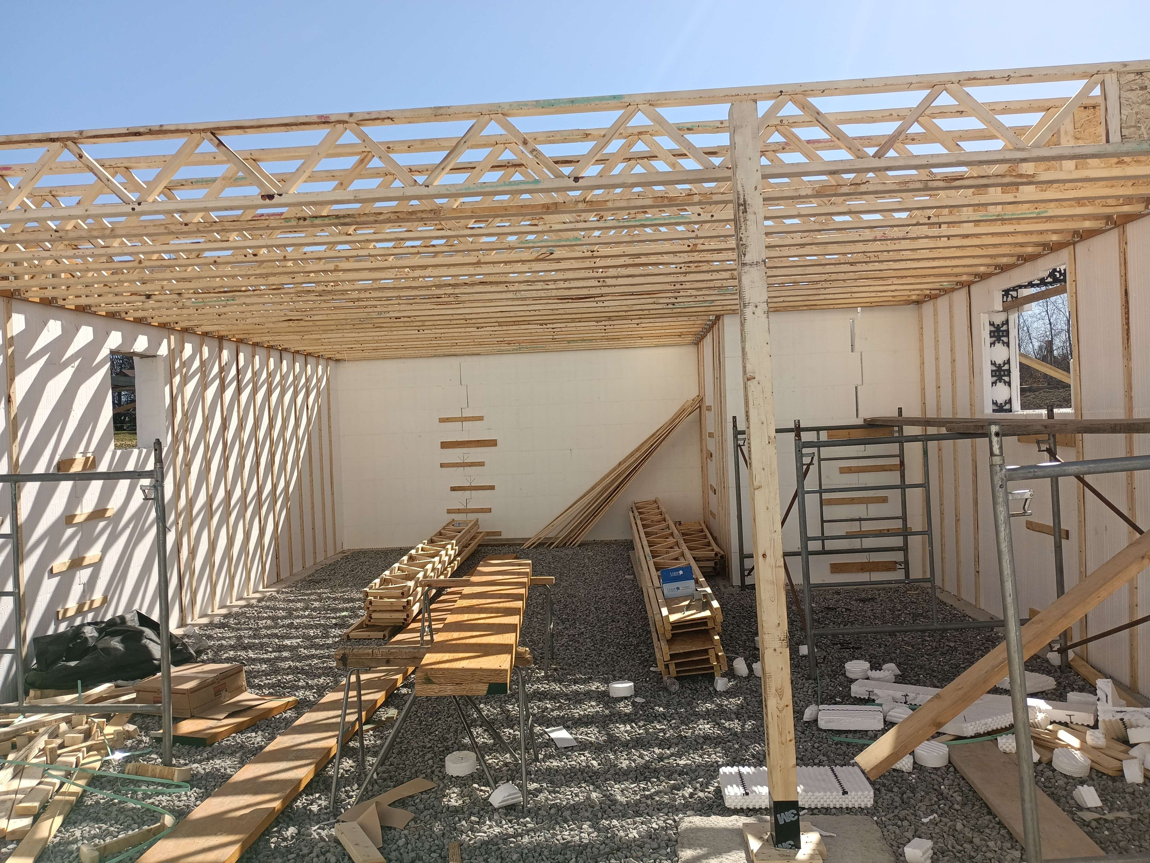 Coffrage isolant ICF installé par Structo Construction